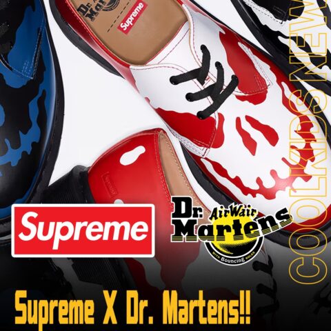 Supreme X Dr. Martens!! เปิดตัวรองเท้า 1461 3-Eye Shoe เวอร์ชันใหม่