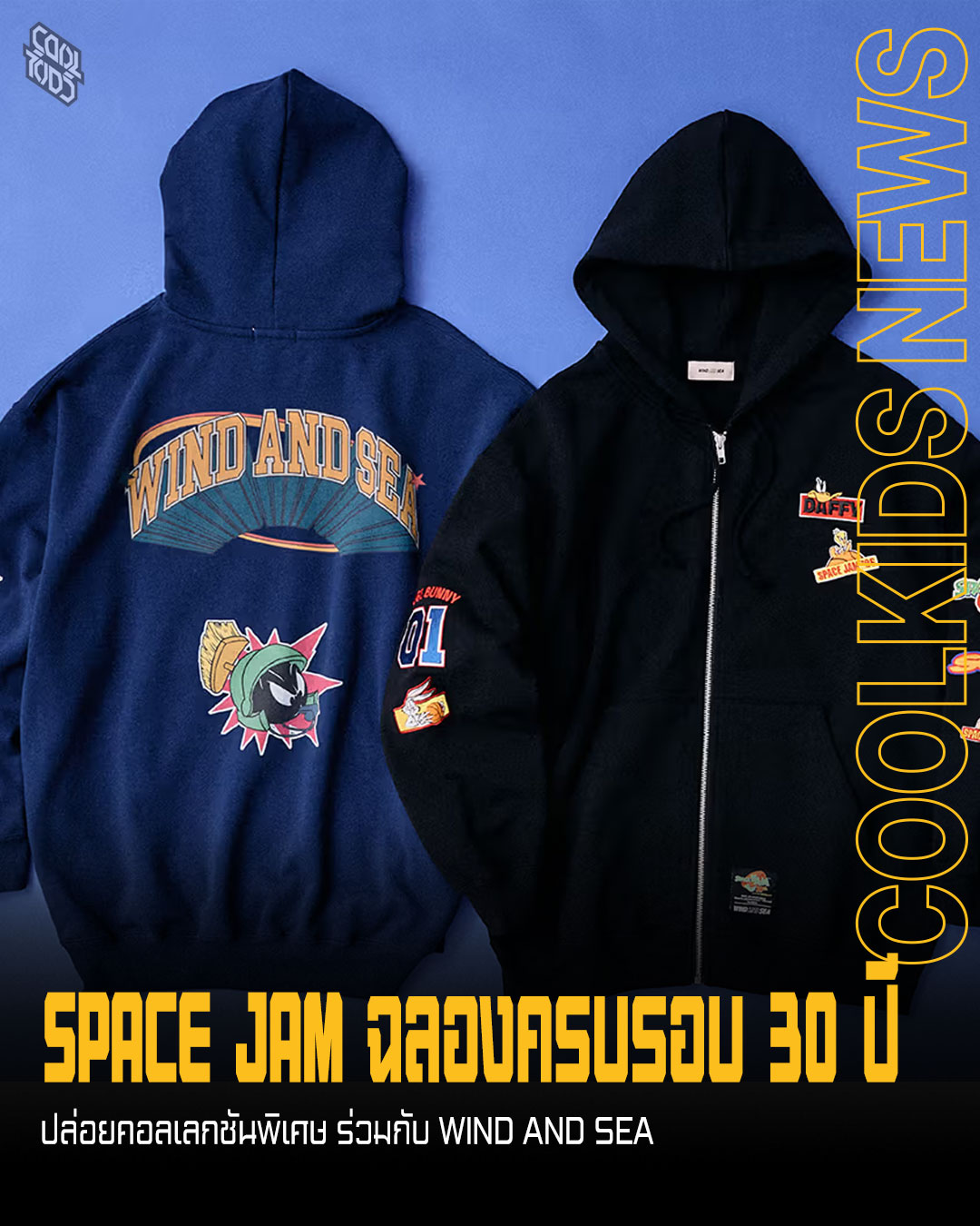 SPACE JAM ฉลองครบรอบ 30 ปี ปล่อยคอลเลกชันพิเศษ ร่วมกับ WIND AND SEA
